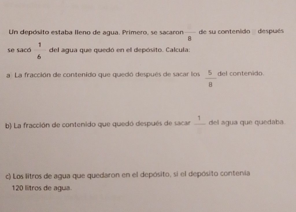 3 6 Un depósito estaba I Descubre cómo resolverlo en QANDA