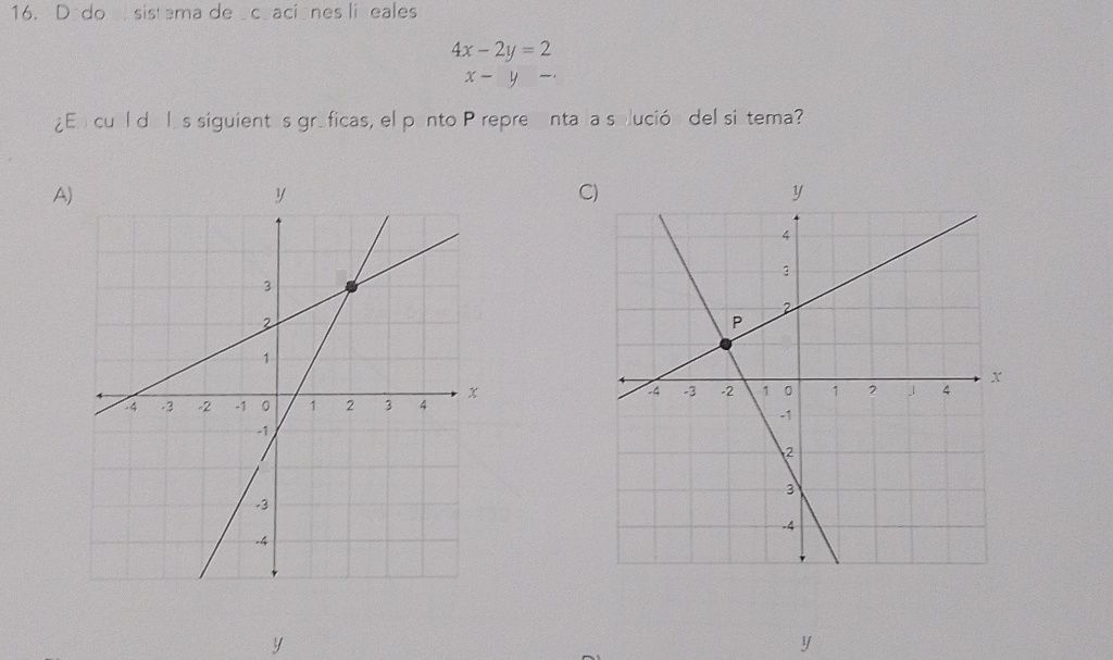 16 Dado el sistema de ec Descubre cómo resolverlo en QANDA