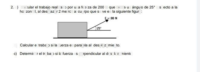 2 Calcular el trabajo qu Descubre cómo resolverlo en QANDA