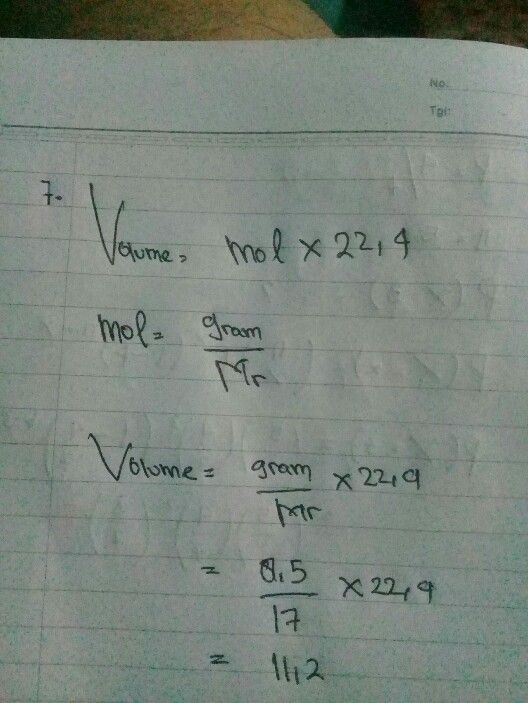 7 Volume 85 Gram Gas Nh3 Mr1 See How To Solve It At Qanda 7 Volume 85 Gram Gas Nh3 Mr1 See How To Solve It At Qanda