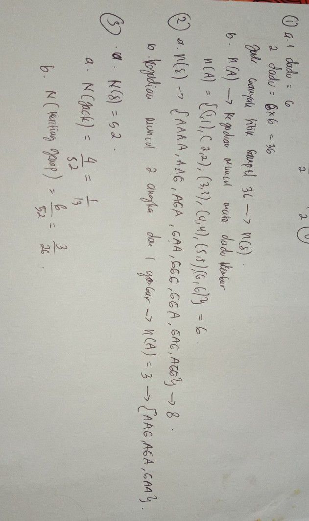 V Banyak Titik Sampel Pad Lihat Cara Penyelesaian Di Qanda