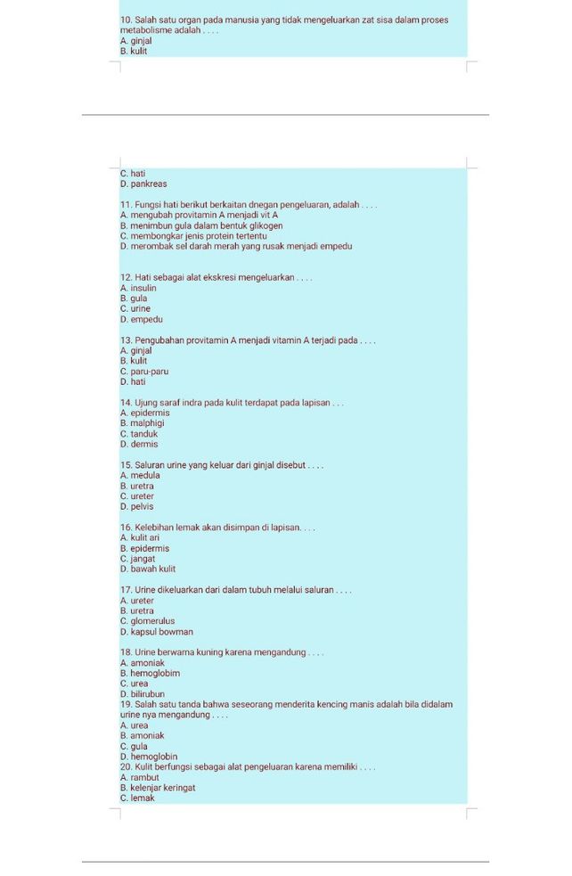 Salah Satu Organ Pada Manusia Yang Tidak Mengeluarkan Zat Sisa Dalam Proses Metabolism Adalah Studi Indonesia