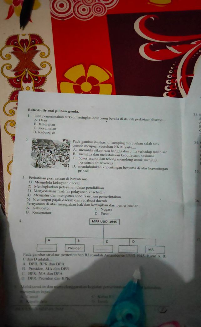 1 Unit Pemerintahan Terke Lihat Cara Penyelesaian Di Qanda