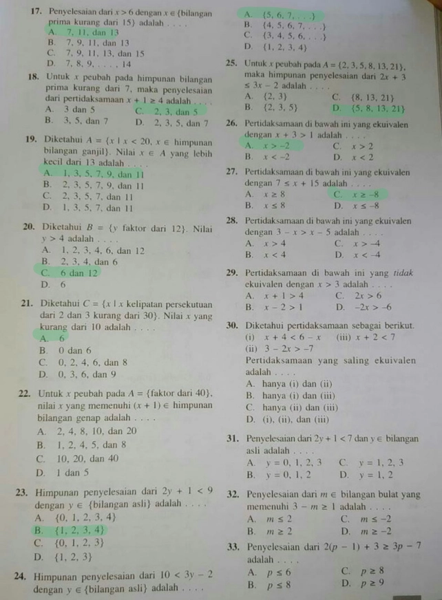 17 Penyelesaian Dari X6 D Lihat Cara Penyelesaian Di Qanda