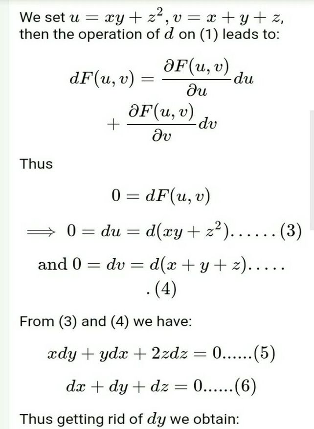 Fom The Partial Differential See How To Solve It At Qanda