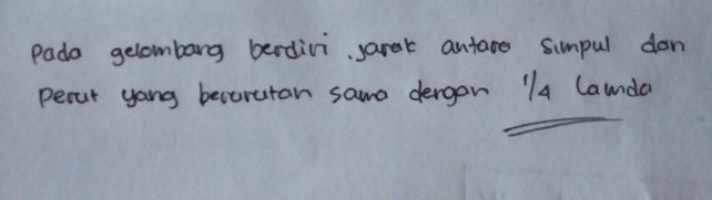 Persamaan gelombang berjalan pada seutas tali