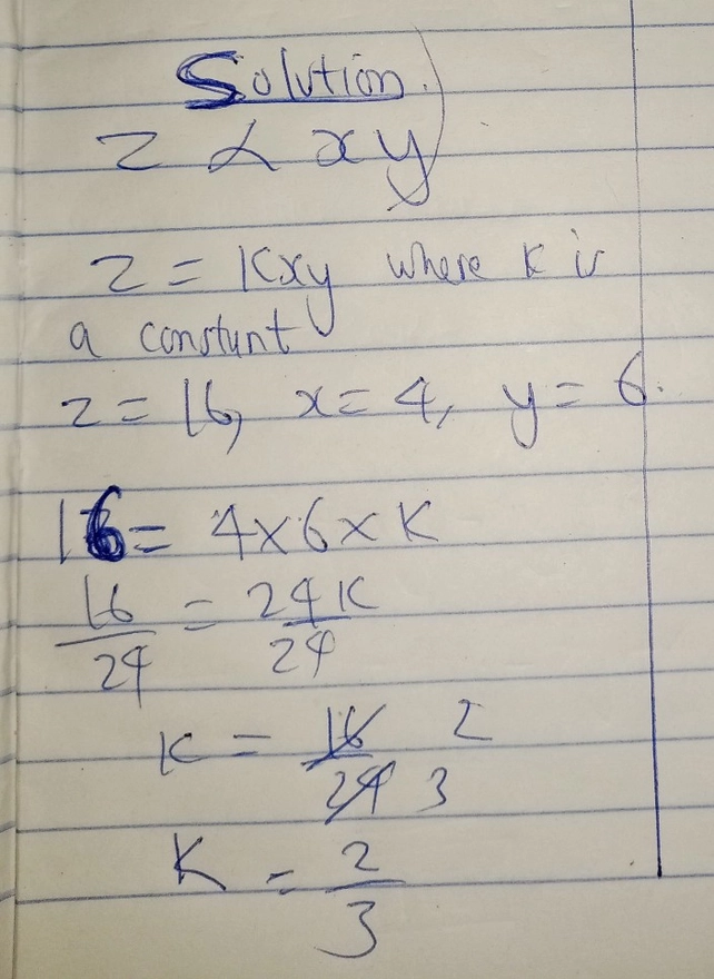 1 1 5 2 Z Z Varies Jointly As See How To Solve It At Qanda