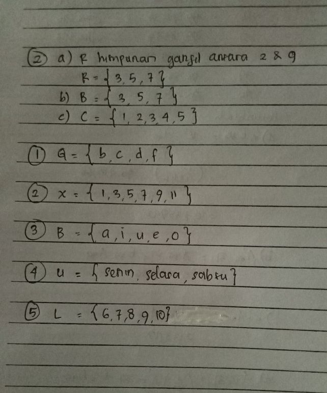 1 Tuliskan Himpunan Beri Descubre Como Resolverlo En Qanda