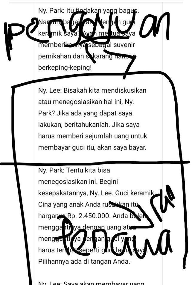 Buatlah kerangka teks neg... | Lihat cara penyelesaian di QANDA