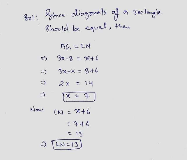 Given Rectangle Angl Ag3x 8 8 See How To Solve It At Qanda