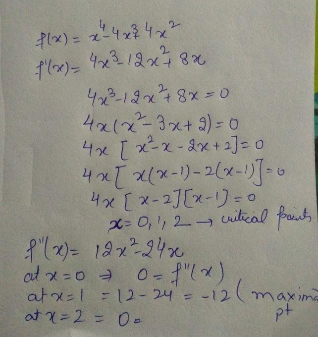 Find The Critical Points Rela See How To Solve It At Qanda