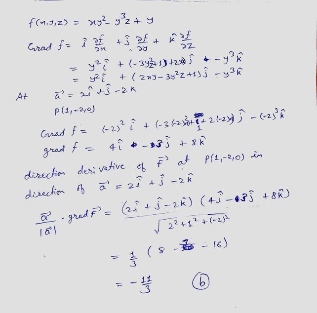 A1 The Directional Derivativ See How To Solve It At Qanda