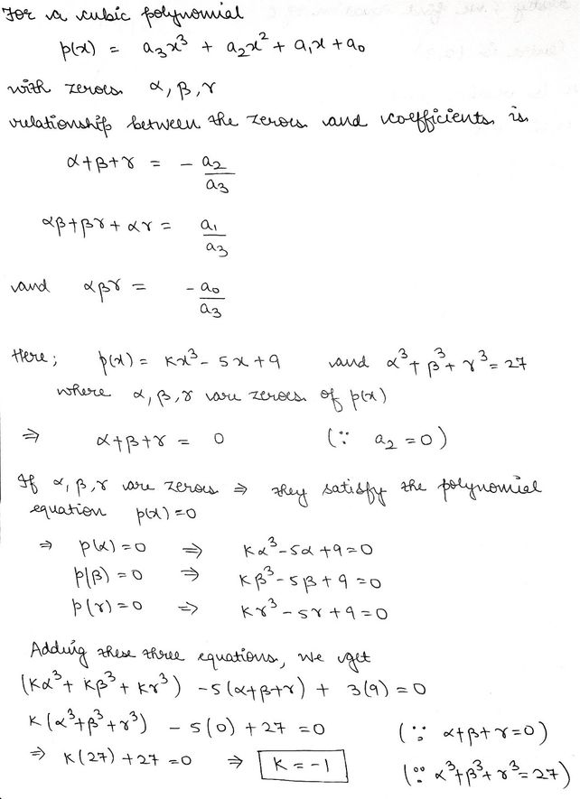 If And Y Are The Zeroes Of Cu See How To Solve It At Qanda