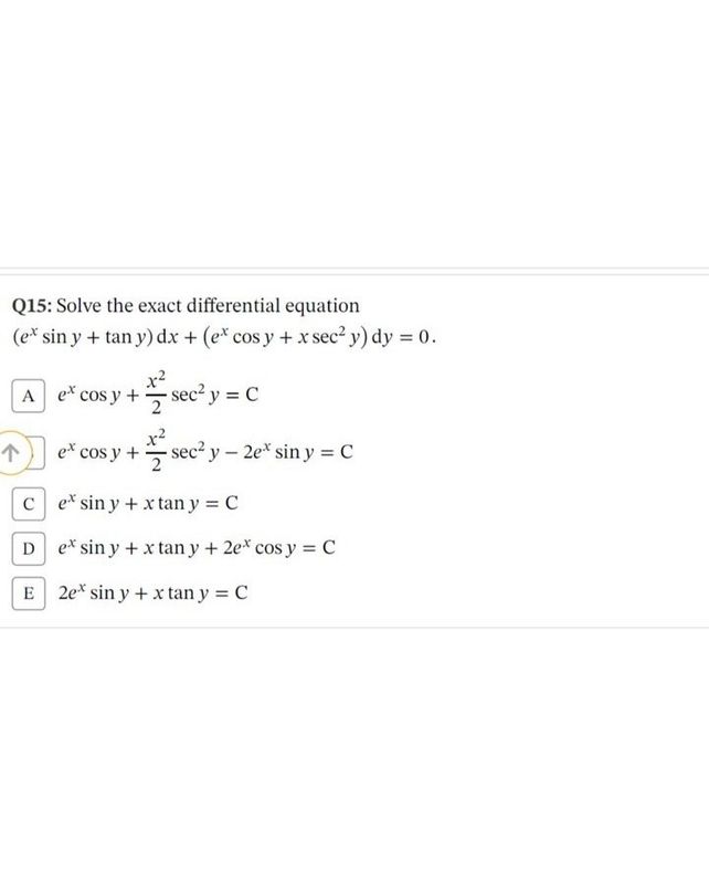 29 Solve The Exact Differenti See How To Solve It At Qanda 29 Solve The Exact Differenti See How To Solve It At Qanda