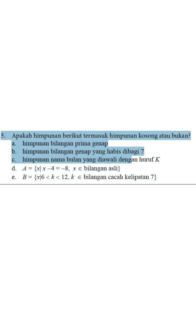 4 Nyatakan Himpunan Beri Descubre Como Resolverlo En Qanda