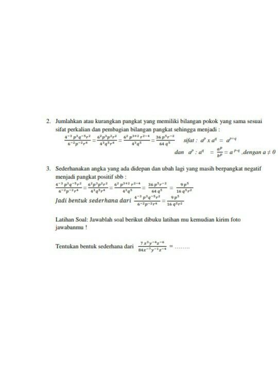 1 Ubah Pangkat Negatif M Descubre Como Resolverlo En Qanda