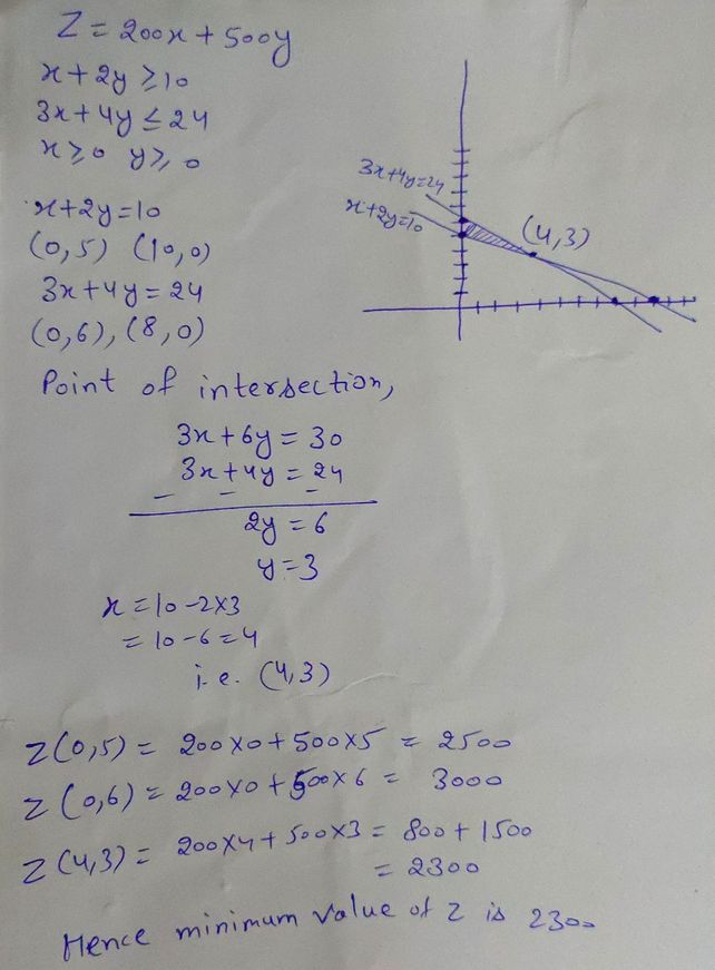 Q 5 Solve The Following Linea See How To Solve It At Qanda