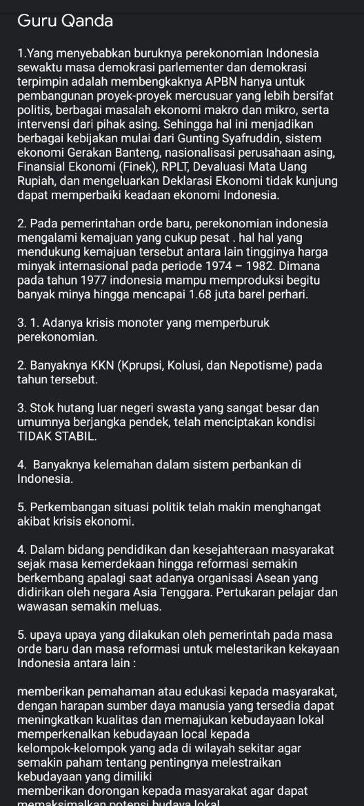 Demokrasi Terpimpin Keada Lihat Cara Penyelesaian Di Qanda