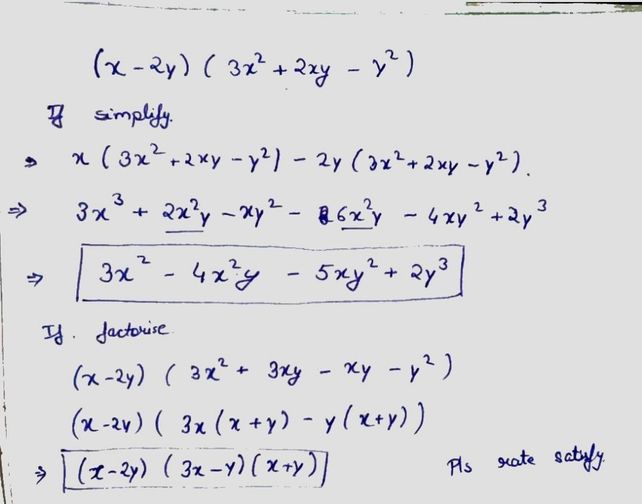 Ii X 2y 3x22xy Y2 See How To Solve It At Qanda