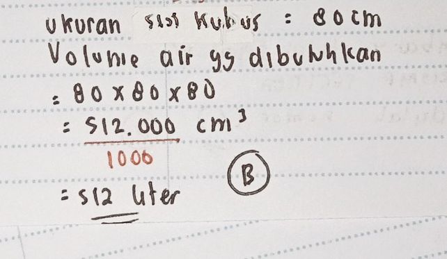 bak ap mandi seminggu ter... Lihat cara penyelesaian di QANDA