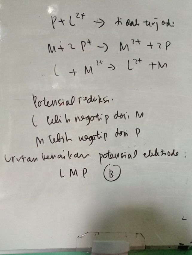 Urutan Ketiga Logam Itu S Lihat Cara Penyelesaian Di Qanda