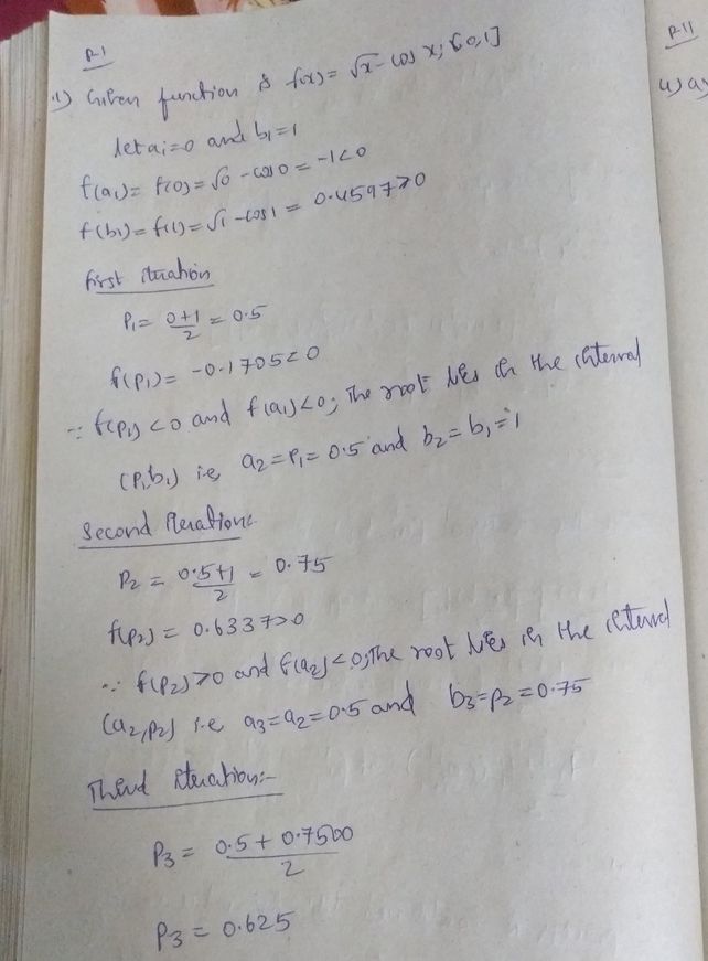 1 S The Bisection Method To F See How To Solve It At Qanda