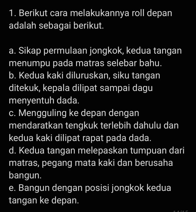 Sebutkan Kombinasi Gerak Lihat Cara Penyelesaian Di Qanda