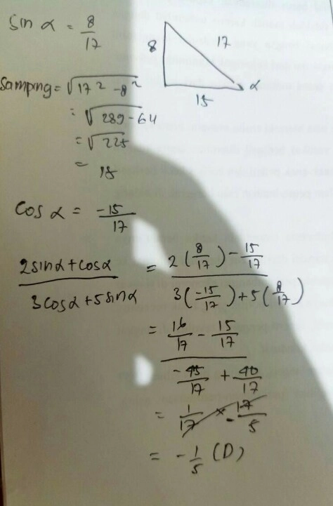2 Nilai Dari In90cos18co1 Lihat Cara Penyelesaian Di Qanda