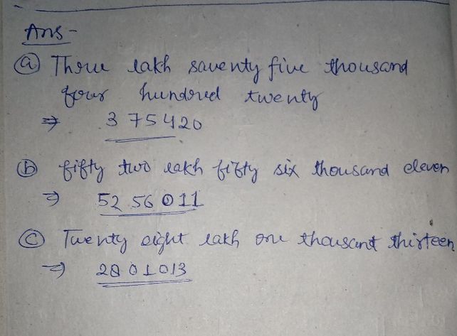 3 Write The Numerals For The See How To Solve It At Qanda