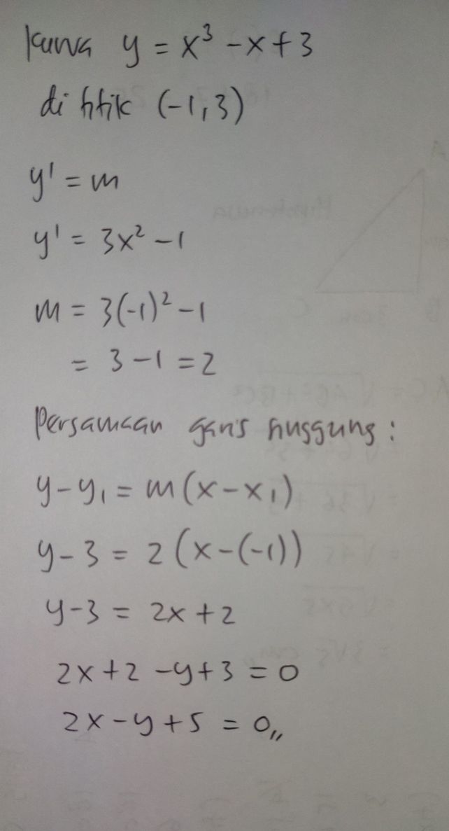 Persamaan garis singgung | Lihat cara penyelesaian di QANDA