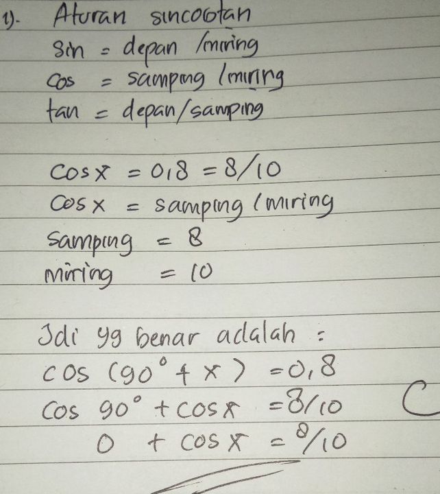 Bentuk Sederhana Dari Sin 30 Teta Cos 60 Teta Studi Indonesia