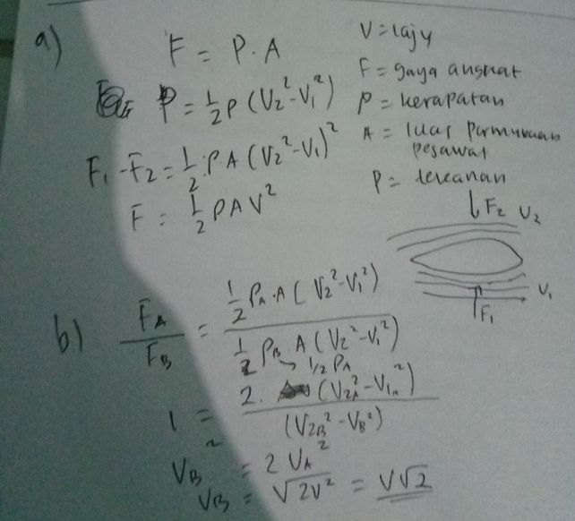 2 Sebuah Pesawat Dengan M Lihat Cara Penyelesaian Di Qanda