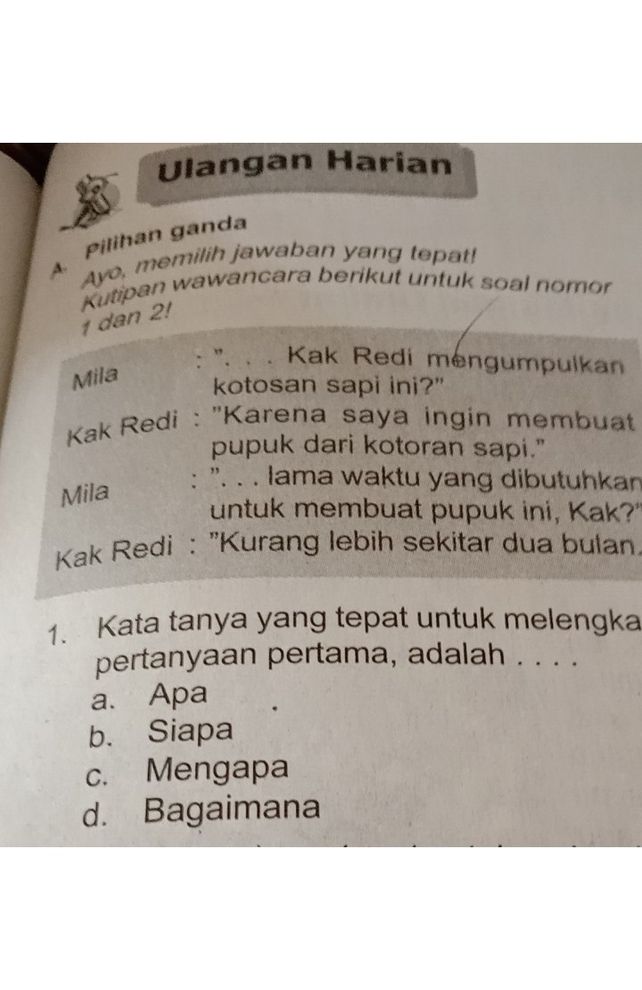 Kata Tanya Apa Kapan Dimana Bagaimana Mengapa Pertanyaan Jawaban Kata Tanya Apa Kapan Dimana Bagaimana Mengapa Pertanyaan Jawaban