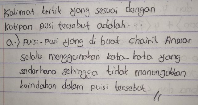 Kalimat Kritik Yang Sesua Lihat Cara Penyelesaian Di Qanda