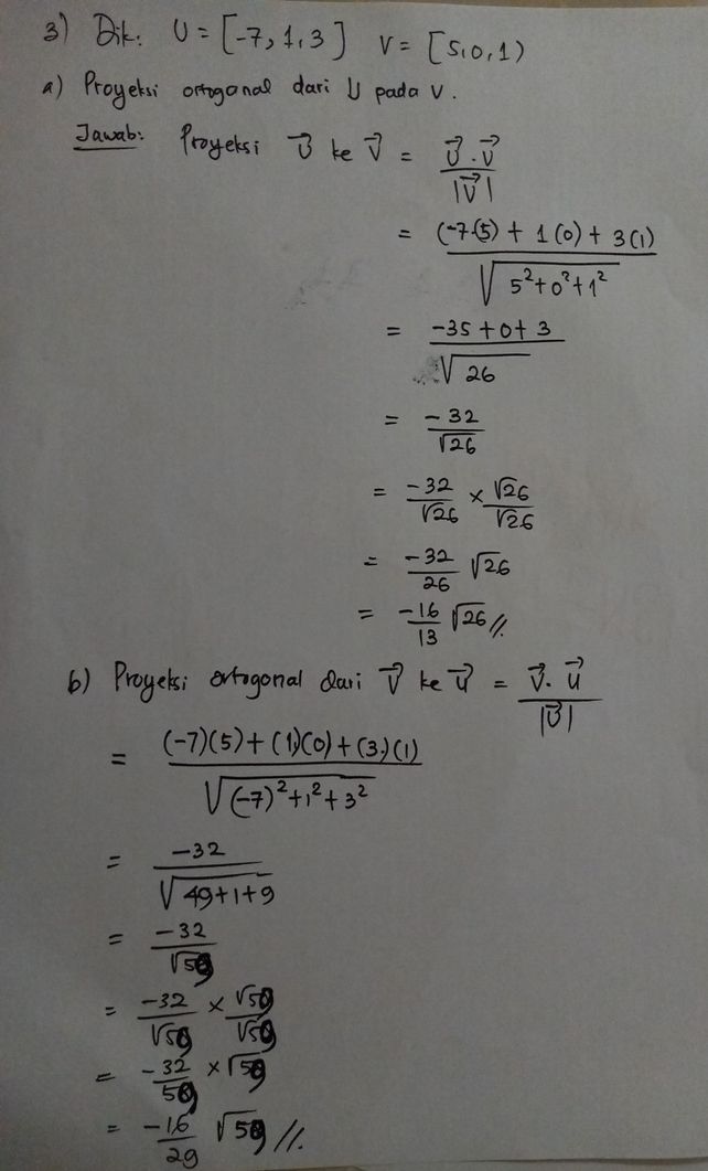 3 Diketahui Vektor Vektor Lihat Cara Penyelesaian Di Qanda