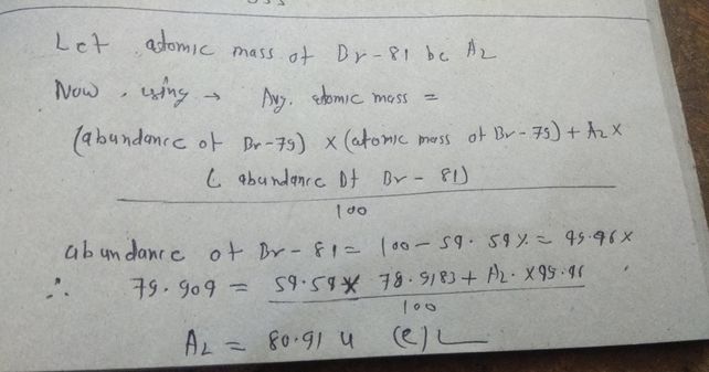 Number of subatomic particles in bromine
