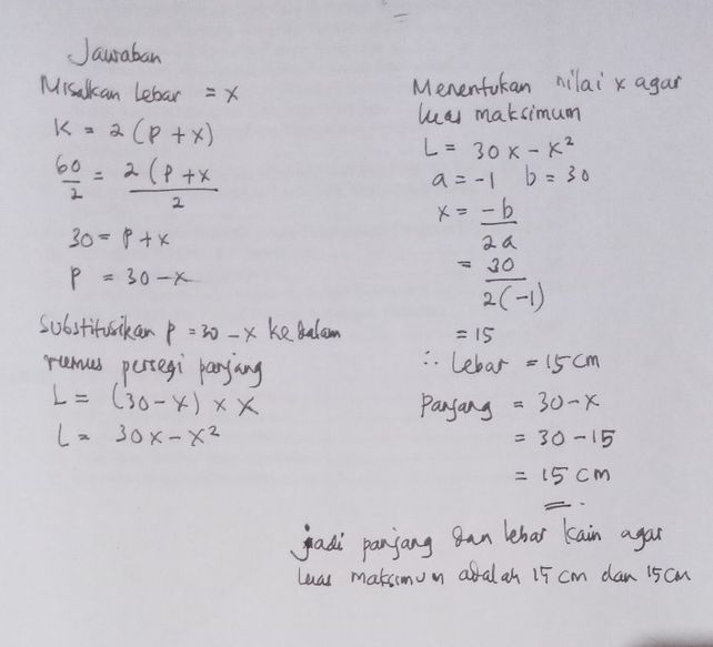 1 Suatu Persegi Keliling Descubre Como Resolverlo En Qanda