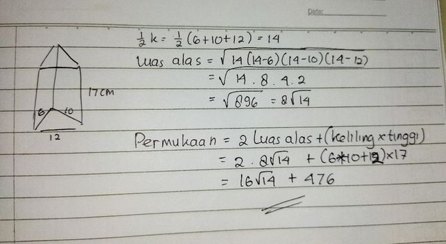 Sebuah Prisma Segitiga P Descubre Como Resolverlo En Qanda Sebuah Prisma Segitiga P Descubre Como Resolverlo En Qanda