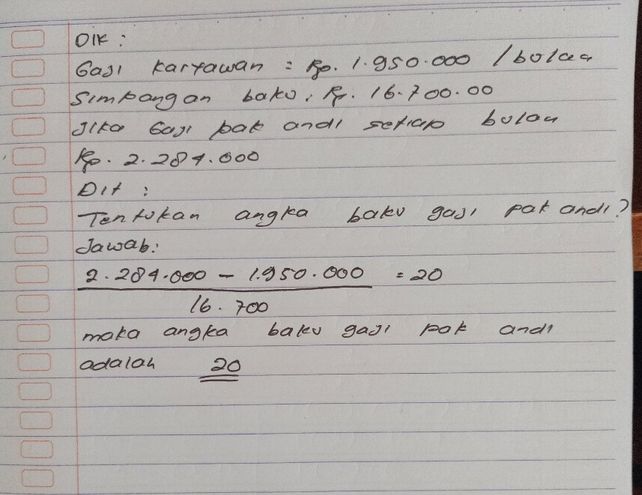 2 Rata Rata Gaji Karyawan Lihat Cara Penyelesaian Di Qanda