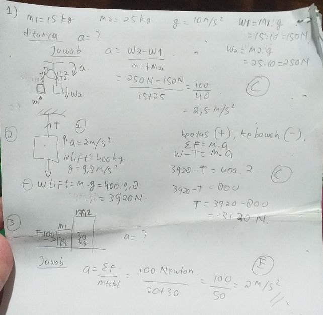 Sebuah Elevator Bermassa Lihat Cara Penyelesaian Di Qanda