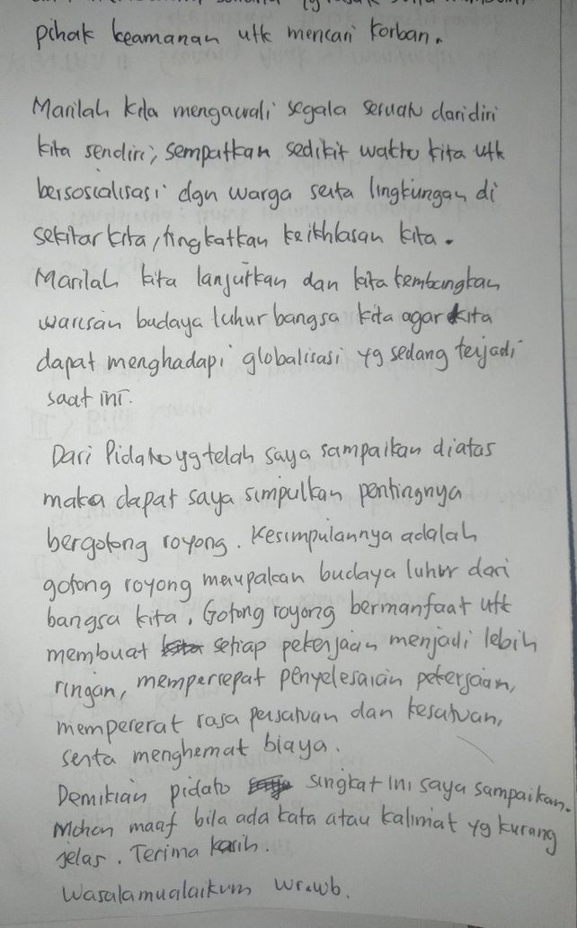 4 B Buatlah Teks Pidato T Lihat Cara Penyelesaian Di Qanda