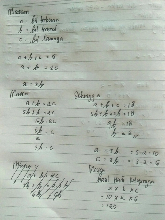 Jumlah Tiga Bilangan Adalah 1 See How To Solve It At Qanda Jumlah Tiga Bilangan Adalah 1 See How To Solve It At Qanda