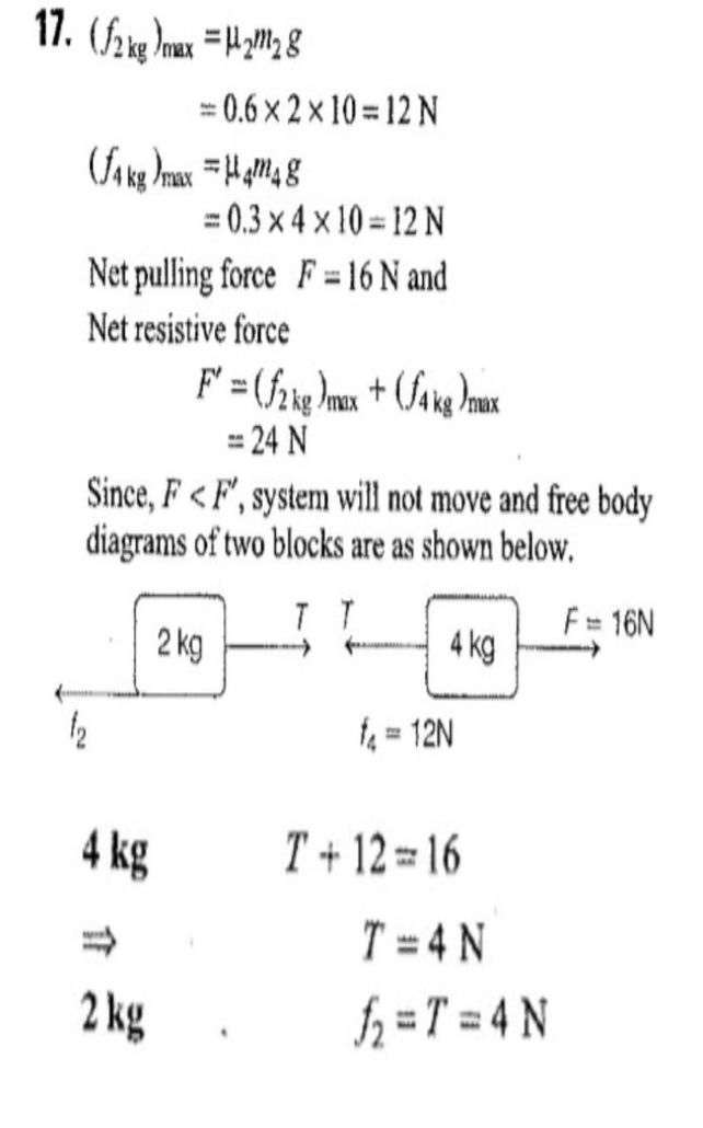 Two Block Of Masses 2k9 And 4 See How To Solve It At Qanda