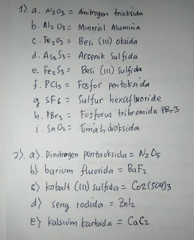 Tentukan Nama Senyawa Bi Descubre Como Resolverlo En Qanda