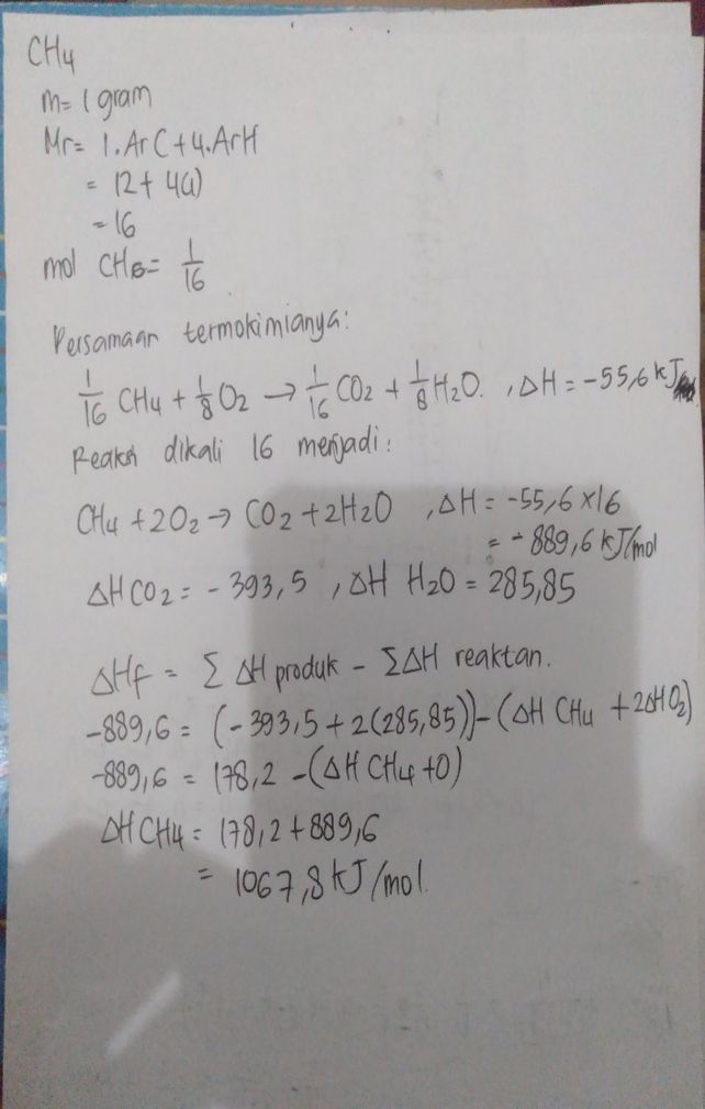 1 Pada Pembakaran 1 Gram Descubre Como Resolverlo En Qanda