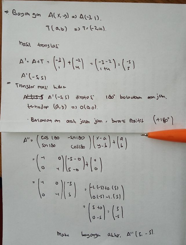 Bayangan Titik A 31 Ol Descubre Como Resolverlo En Qanda