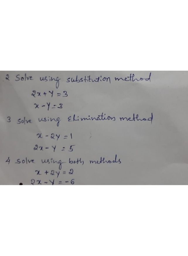 2 2solve Using Substitution M See How To Solve It At Qanda