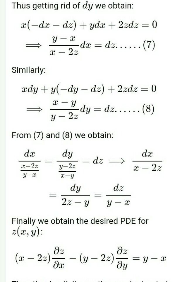 Fom The Partial Differential See How To Solve It At Qanda