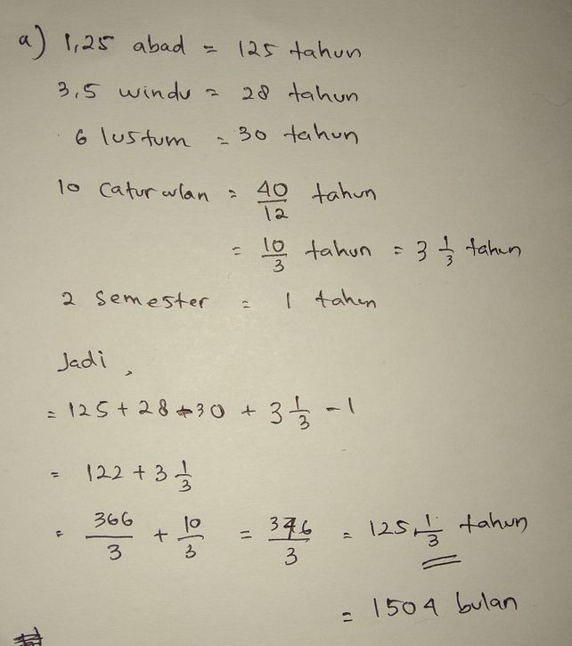 1 5 Windu Berapa Tahun