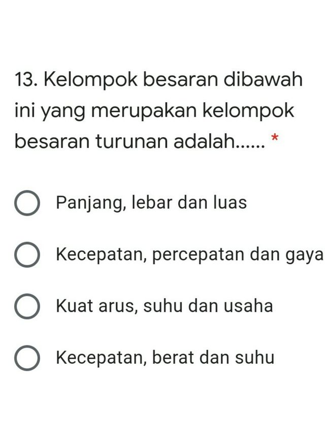 13 Kelompok Besaran Dibaw Lihat Cara Penyelesaian Di Qanda